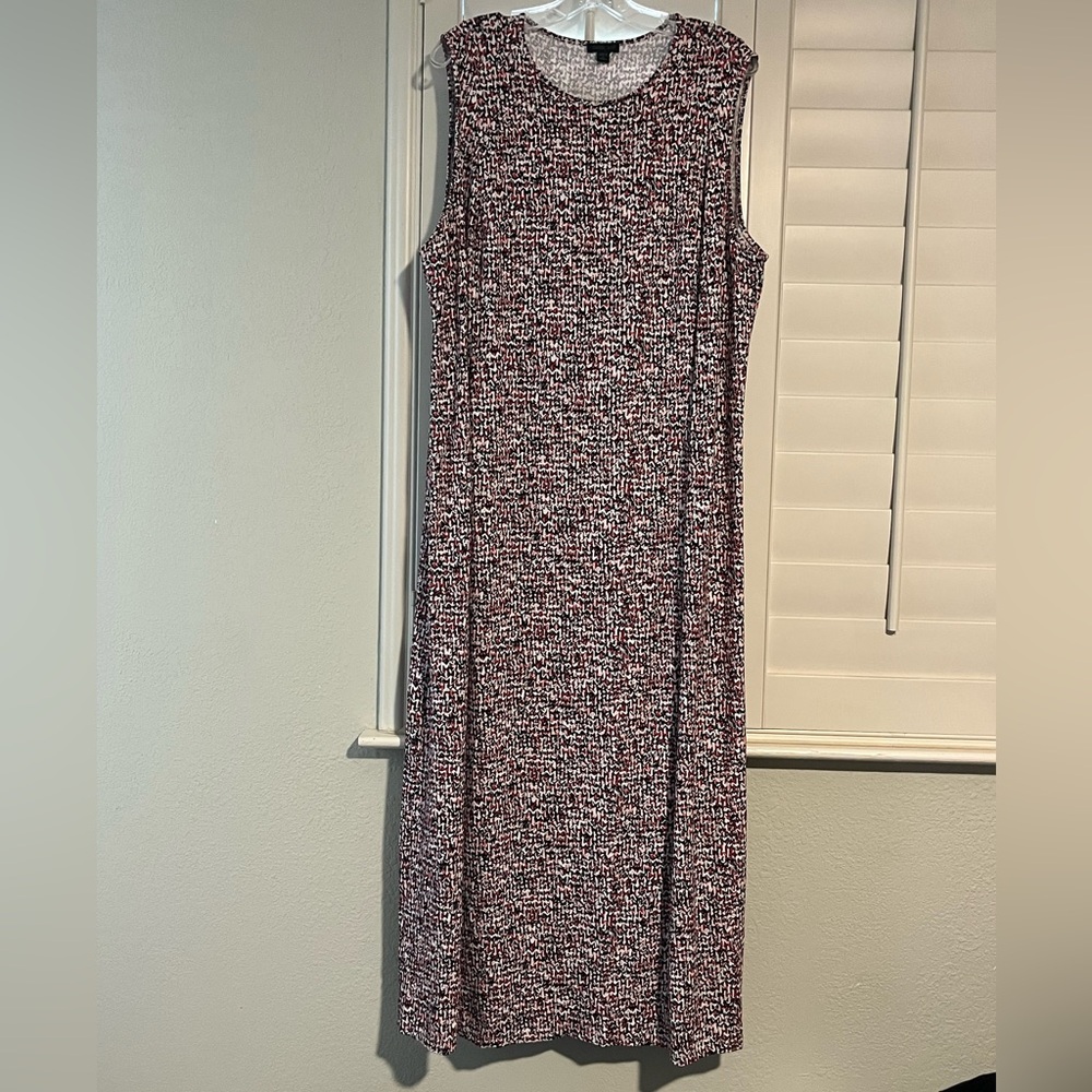 J. Jill Black, Red, and White Maxi Dress